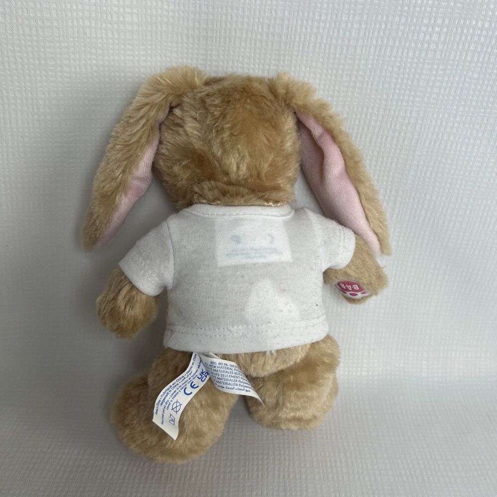 Build A Bear Mini 9” Bunny W “Keep On Smiling” Shirt Soft Stuffed Animal Toy - Picture 5 of 6